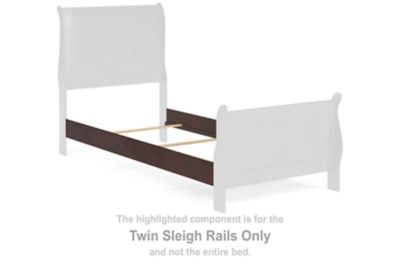 Alisdair - Twin Sleigh Rails - Reddish Brown