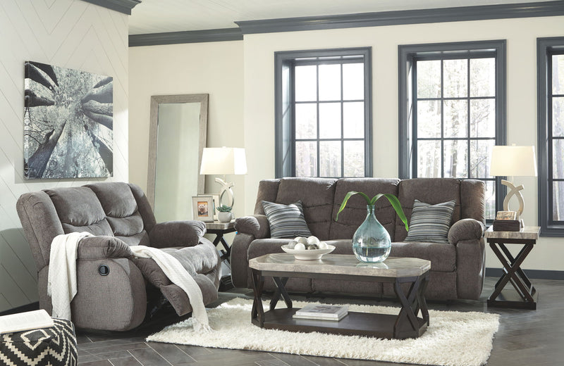 Tulen - 2 Pc. - Reclining Sofa, Reclining Loveseat - Gray
