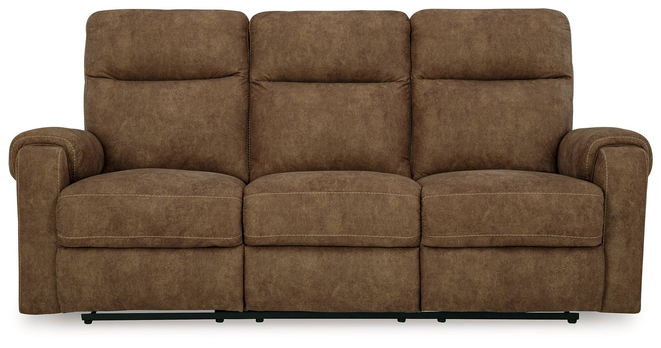 Edenwold - Reclining Sofa - Faux Leather - Brindle