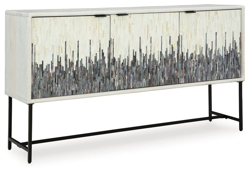 Freyton - Accent Cabinet - White / Gray