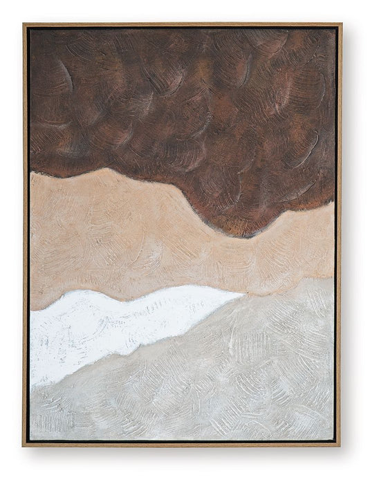 Fanthorne - Wall Art - Tan / Brown / White