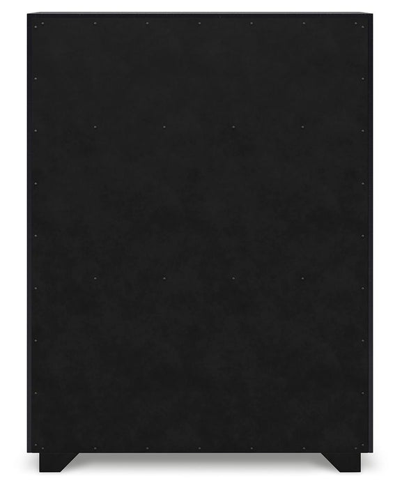 Londer - Five Drawer Chest - Black