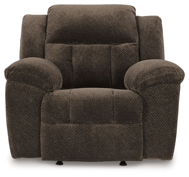 Frohn - Rocker Recliner - Fabric - Chocolate