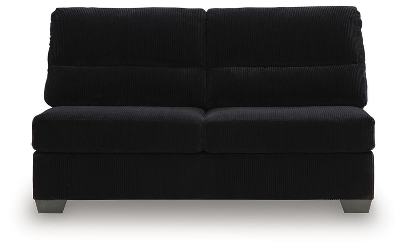 SimpleJoy - Armless Loveseat - Onyx