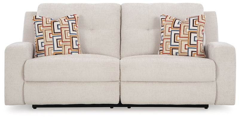 Danum - 2 Seat Reclining Sofa - Fabric - Stone