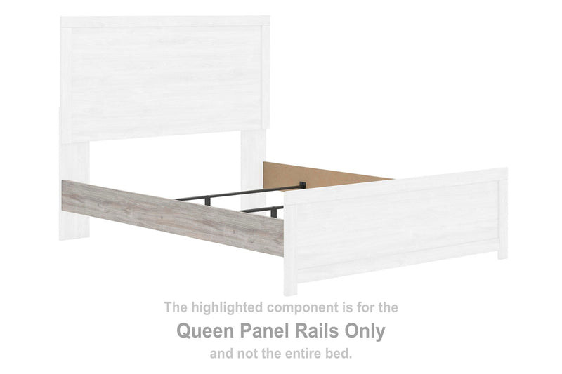 Broachmyn - Queen Panel Rails - Gray - Wood
