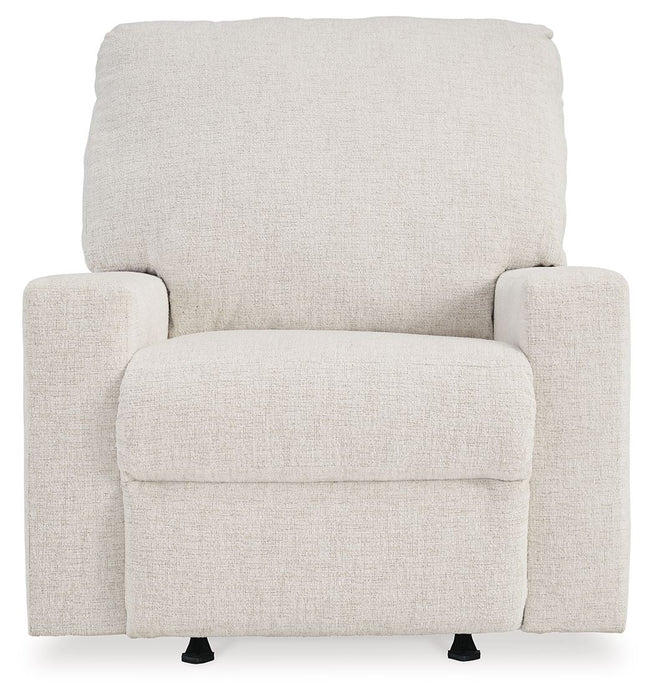 Rannis - Rocker Recliner - Fabric - Snow