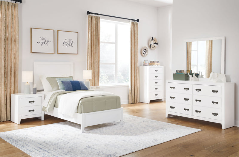 Binterglen - Dresser And Mirror - White