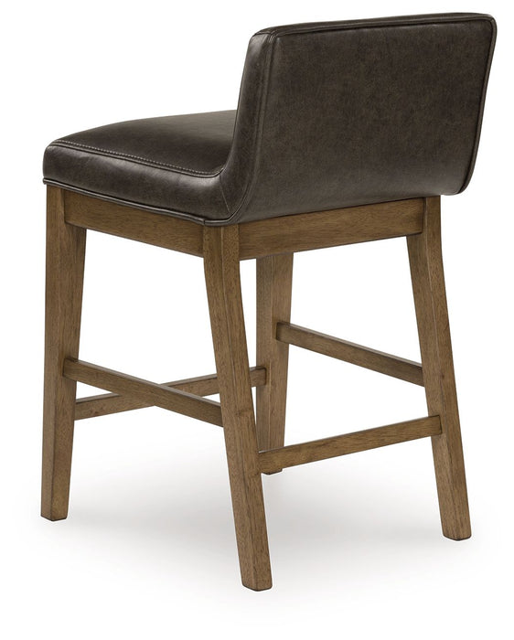 Cabalynn - Upholstered Barstool (Set of 2) - Two-tone Brown