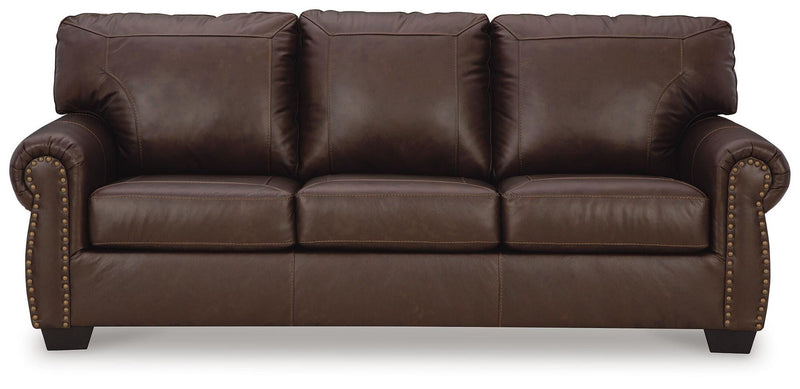Colleton - Sofa - Dark Brown - Leather Match