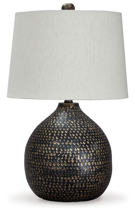 Maire - Metal Table Lamp  - Black / Gold Finish