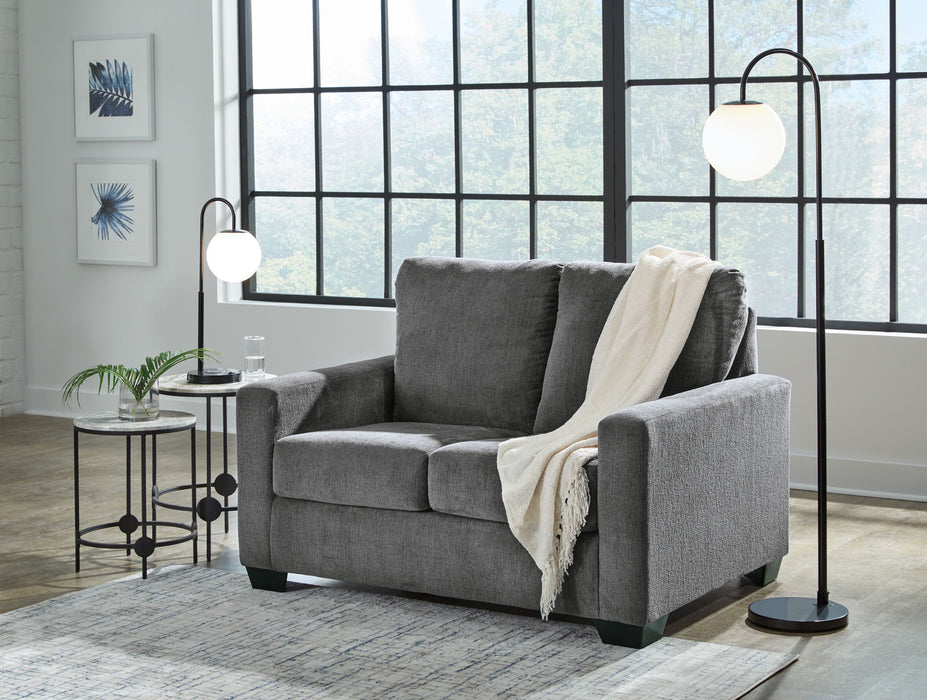 Rannis - Twin Sofa Sleeper - Fabric - Pewter
