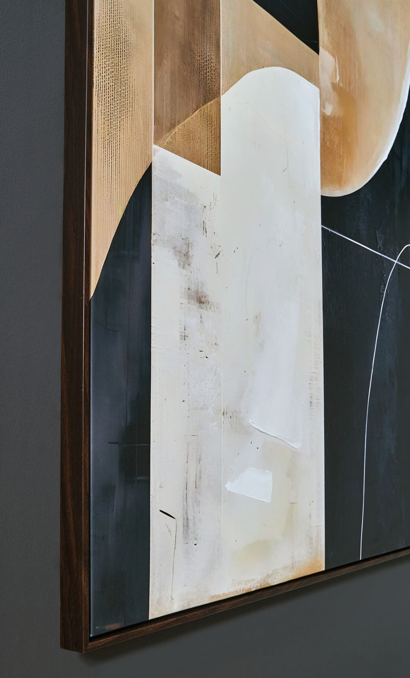 Ewanford - Wall Art - Black / Brown / Tan