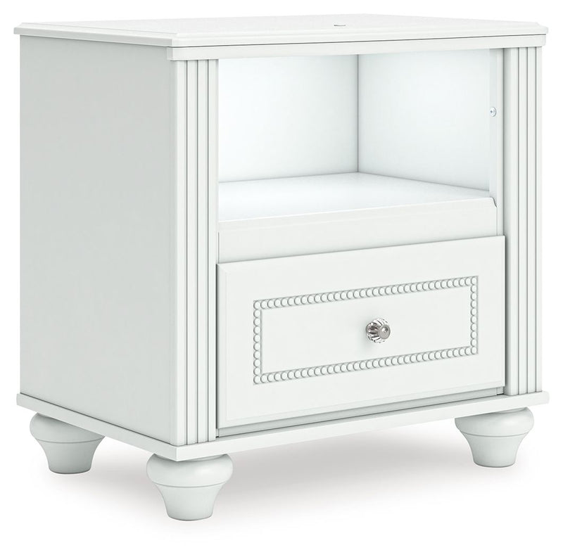 Kozlani - One Drawer Night Stand - White
