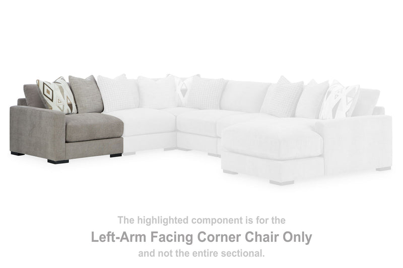 Aslan Court - Laf Corner Chair - Pebble