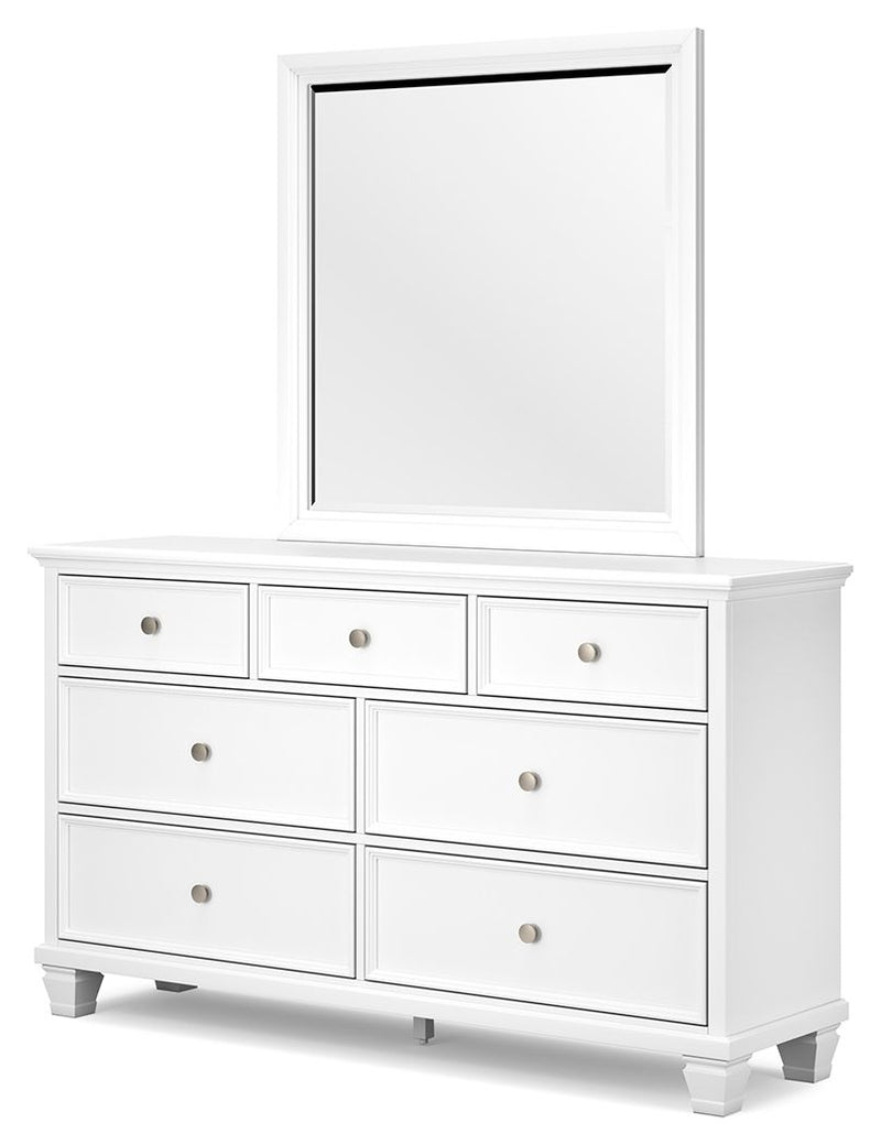 Fortman - Dresser And Mirror - White