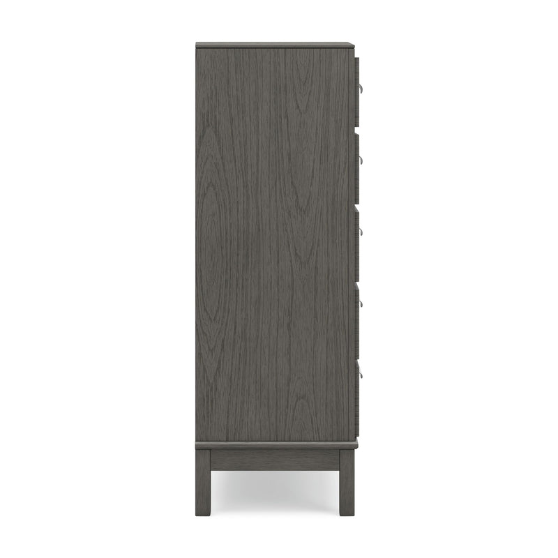 Mazing - Five Drawer Chest - Gray