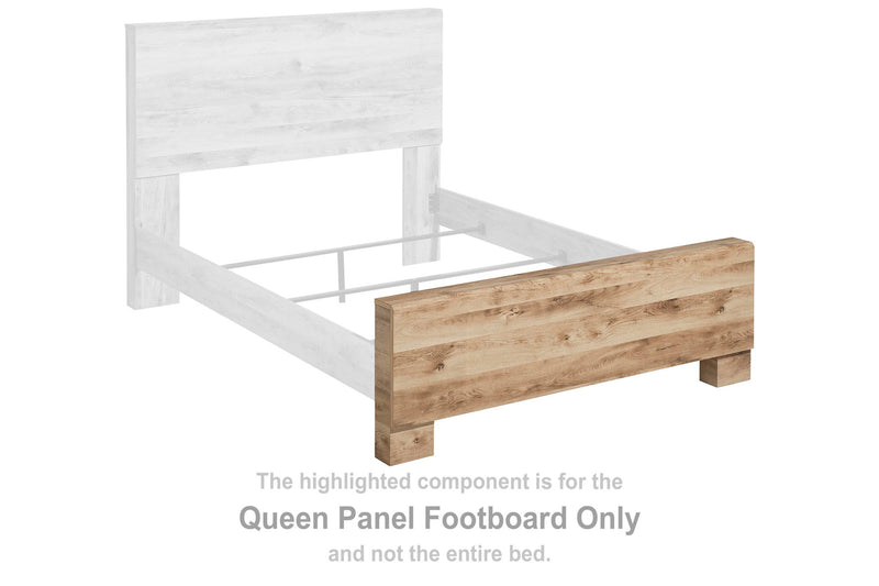 Hyanna - Queen Panel Footboard - Tan Brown - Wood
