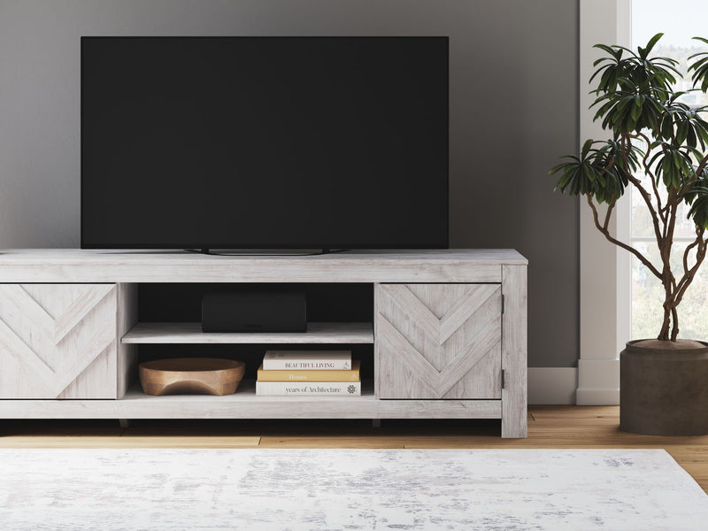 Cayboni - LG TV Stand With Fireplace Option