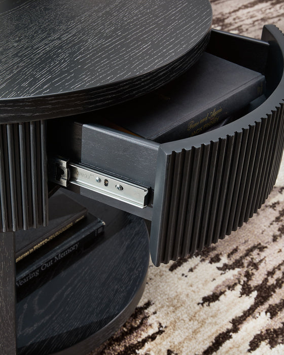 Marstream - Round End Table - Black