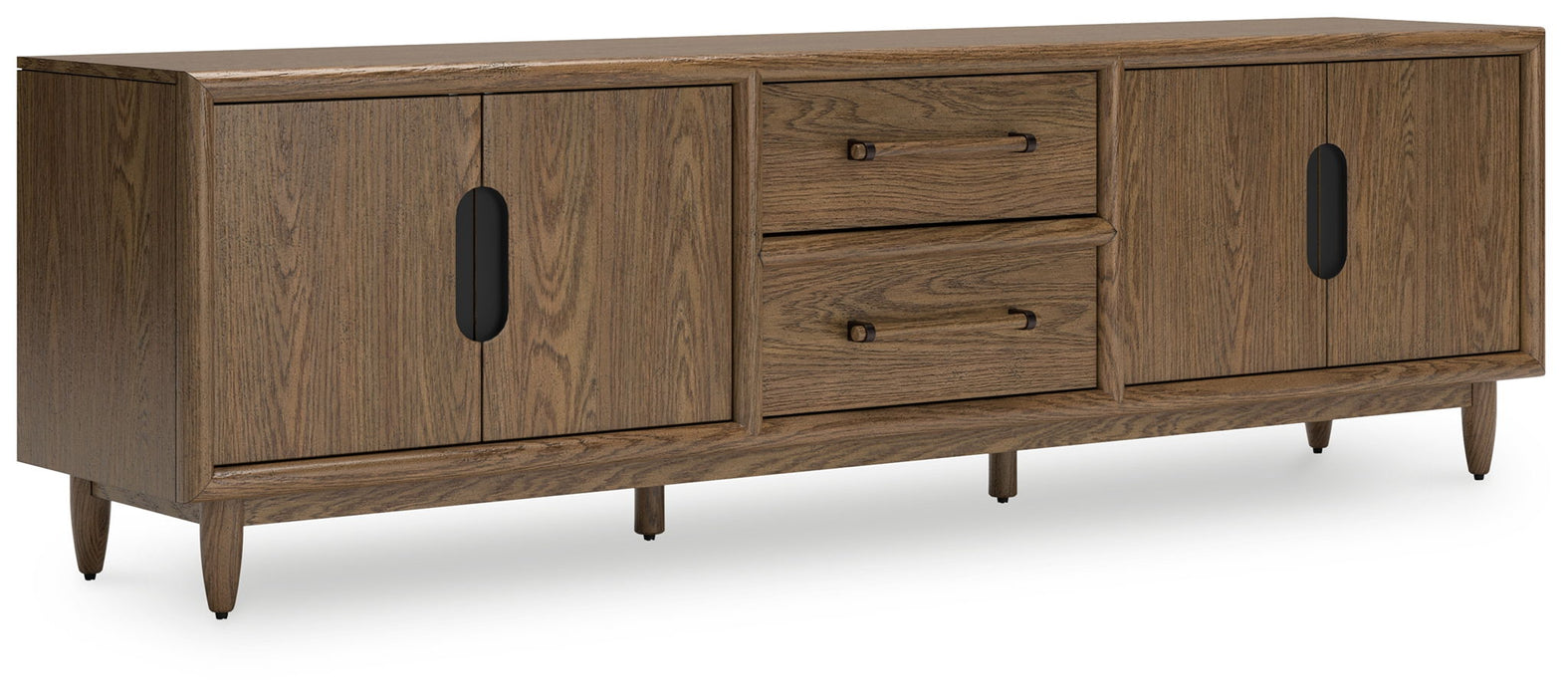 Roanhowe - Extra Large TV Stand - Brown