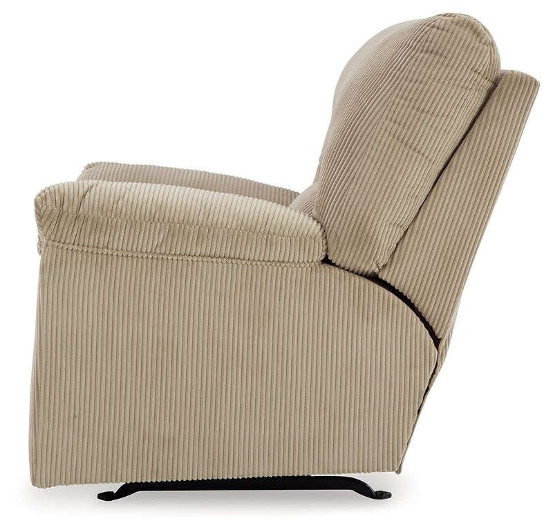 SimpleJoy - Rocker Recliner - Fabric - Sand