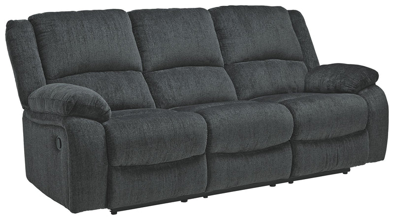 Draycoll - Reclining Sofa - Fabric - Slate
