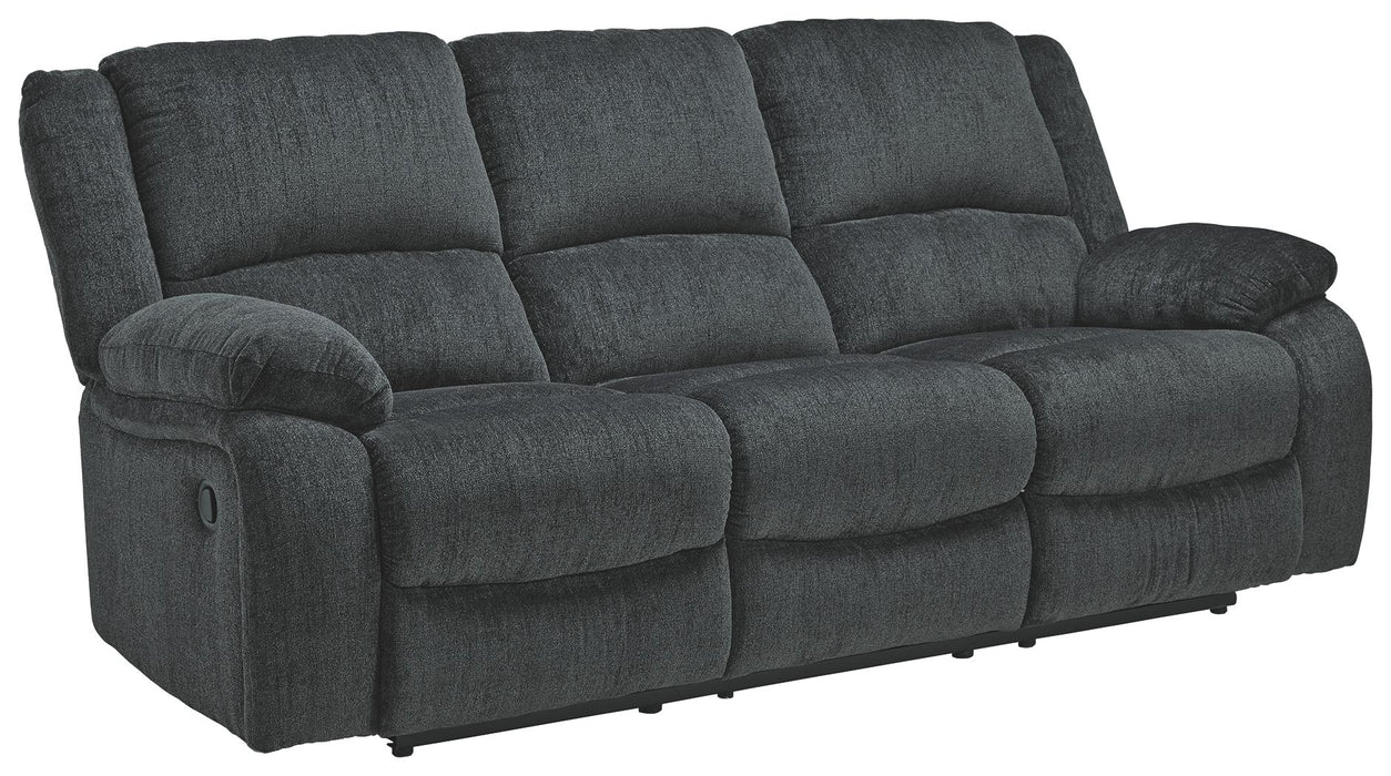 Draycoll - Reclining Sofa - Fabric - Slate