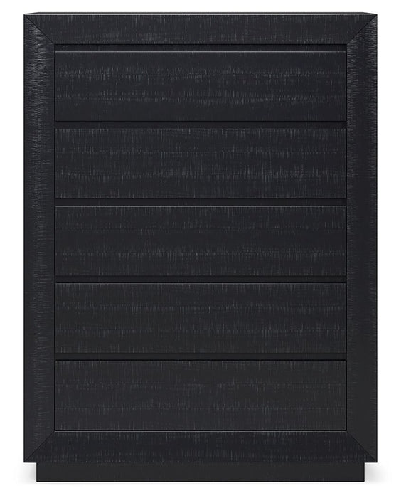 Londer - Five Drawer Chest - Black
