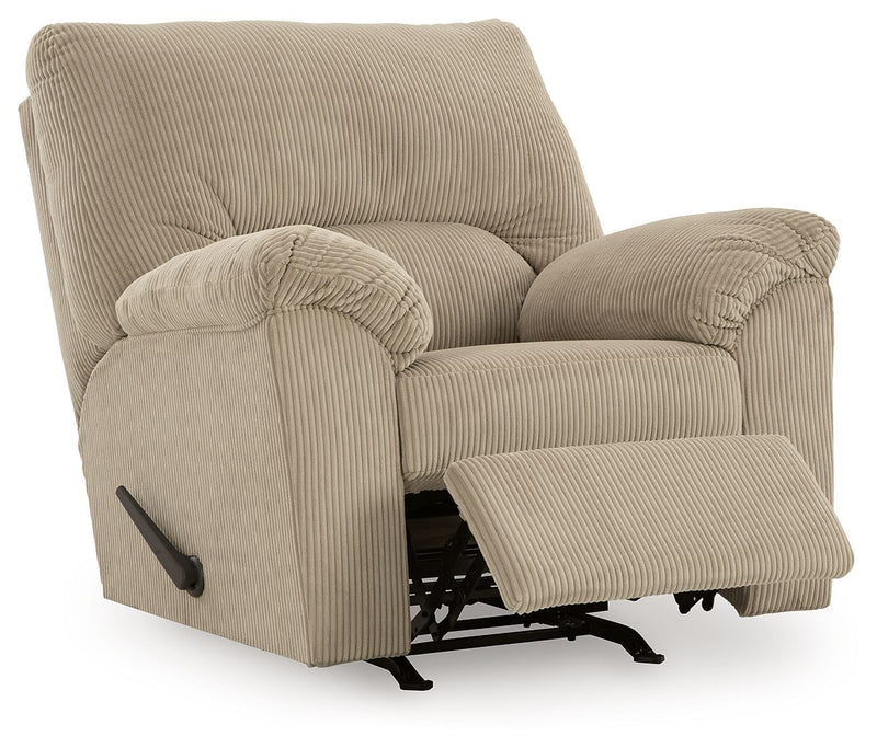 SimpleJoy - Rocker Recliner - Fabric - Sand