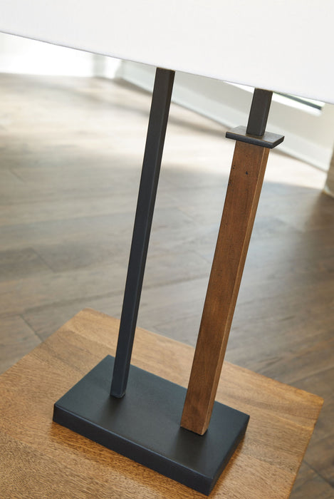 Voslen - Metal Table Lamp (Set of 2) - Black / Brown