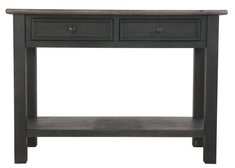 Tyler Creek - Sofa Table - Grayish Brown / Black