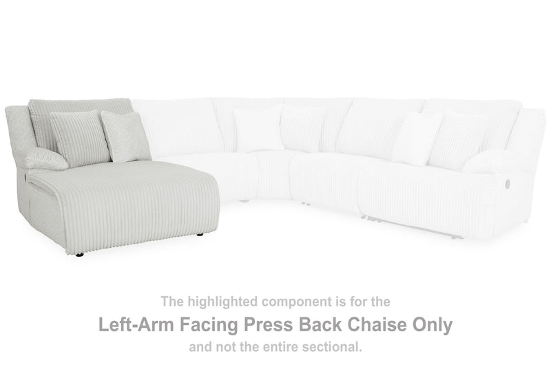 Top Tier - Laf Press Back Chaise - Fabric - Alloy