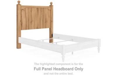Aleaport - Full Panel Headboard - Warm Brown