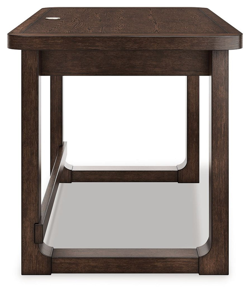 Breckington - Home Office Desk - Dark Brown