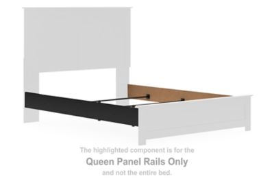 Maribel - Queen Panel Rails - Black