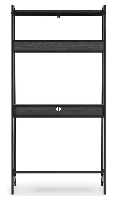 Yarlow - Home Office Desk and Shelf - Black