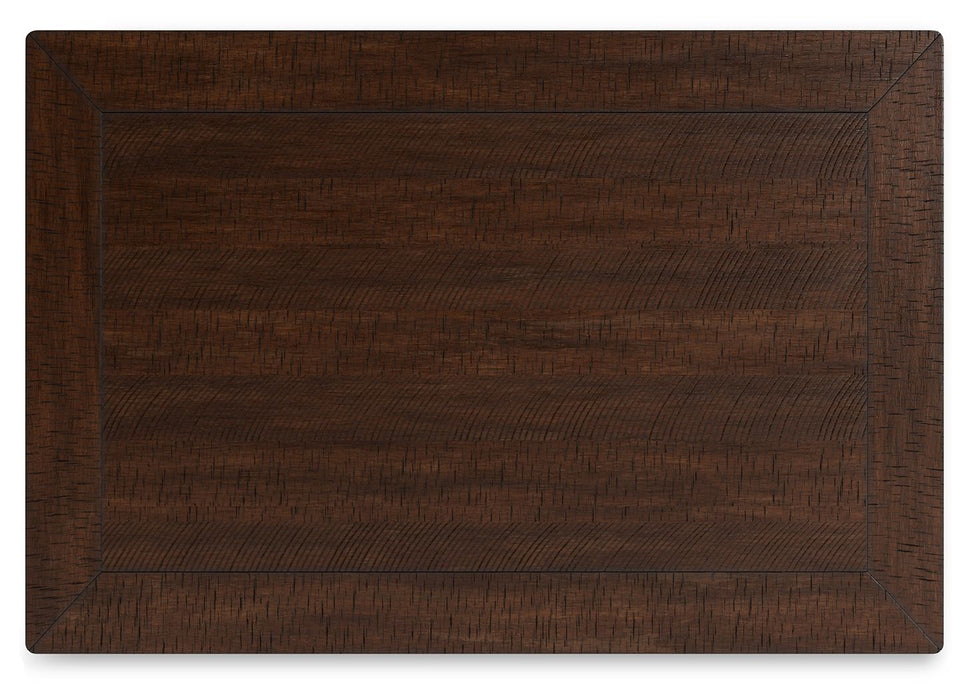 Valebeck - 5 Pc. - Counter Table With Wine Rack, 4 Swivel Stools - White / Brown