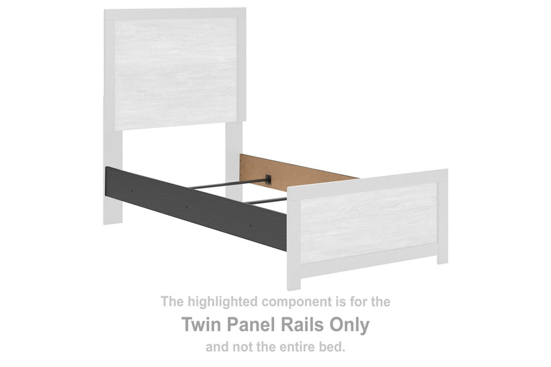 Broachmyn - Twin Panel Rails - Black - Wood