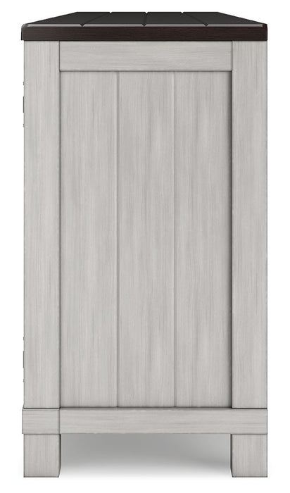 Darborn - XL TV Stand W/Fireplace Option - Gray / Brown