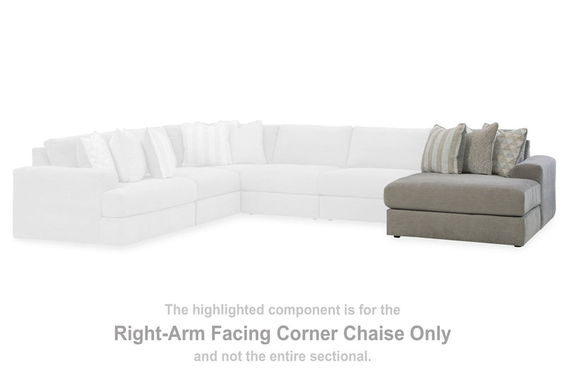 Avaliyah - Raf Corner Chaise - Ash