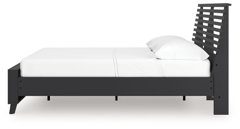 Danziar - Slat Panel Bed