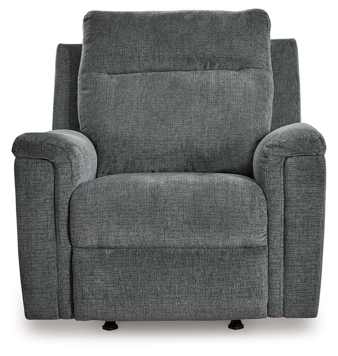 Barnsana - Power Rocker Recliner - Fabric - Gravel