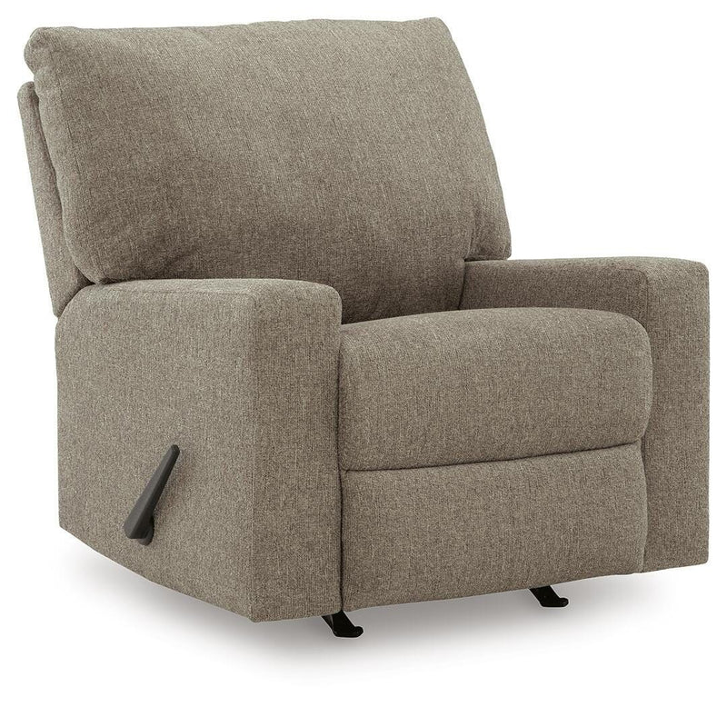 Newellen - Rocker Recliner - Beige - Fabric