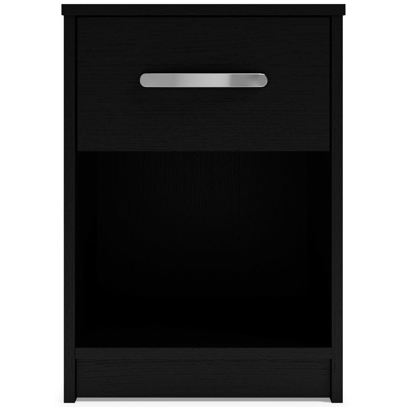 Finch - One Drawer Night Stand - 23" Height - Black