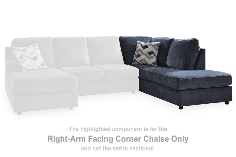 Albar Place - Raf Corner Chaise - Cobalt