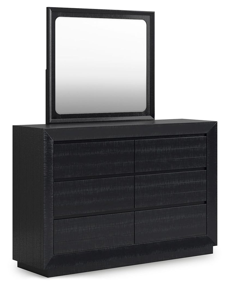 Londer - Dresser And Mirror - Black