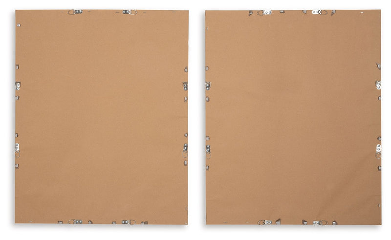 Holport - Wall Art Set (Set of 2) - Blue / White