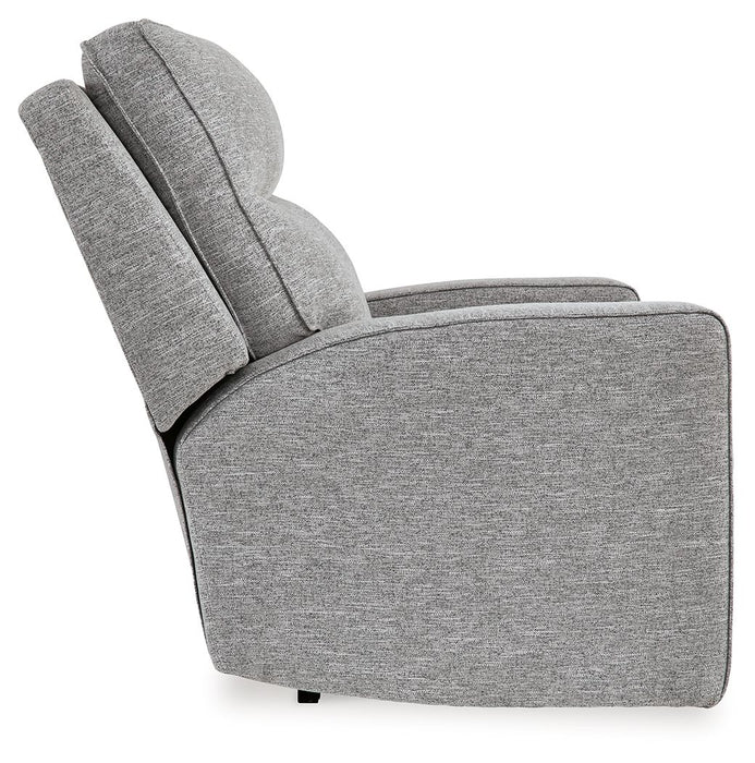 Biscoe - Power Recliner /Adj Headrest - Pewter