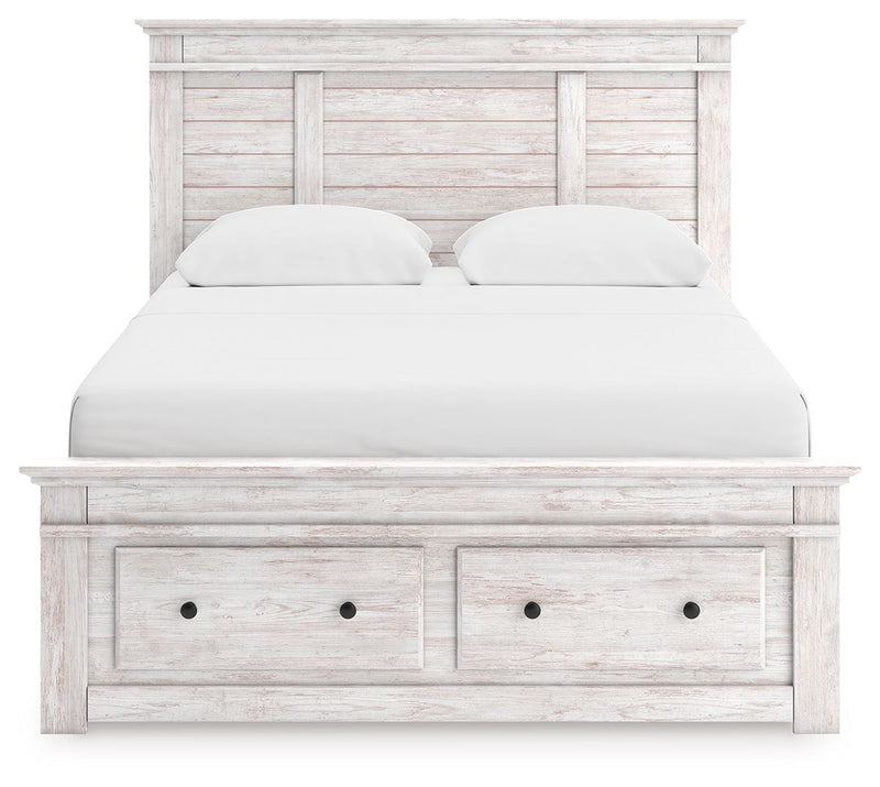 Makidern - Panel Storage Bed